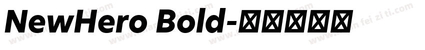 NewHero Bold字体转换